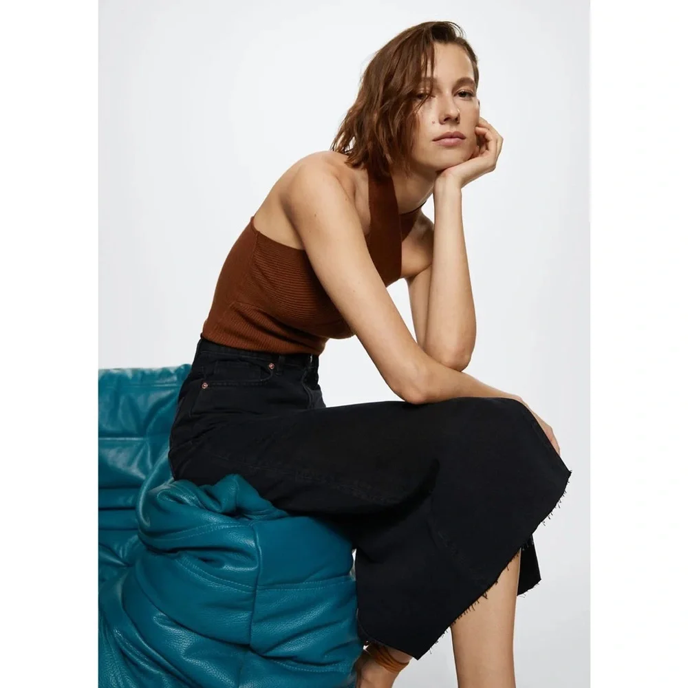 MANGO Skirt 'Anais' in Black Denim - Picture 7 of 14